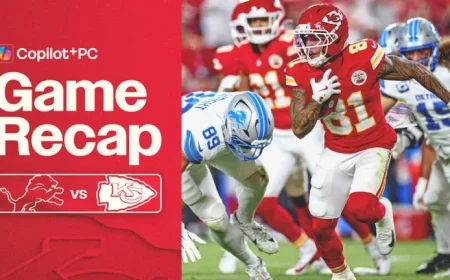 Chiefs Triumph Over Lions 30-17 in Sunday Night Football Clash