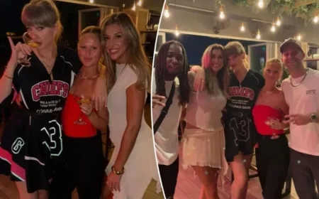 Taylor Swift and Travis Kelce Celebrate Chiefs Victory at Kansas City Hotspot