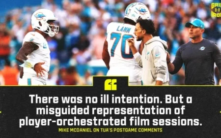 Mike McDaniel Calls Tua’s Criticism of Dolphins Players Misguided
