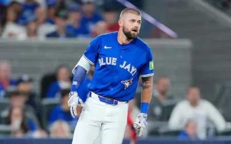 Blue Jays’ Nathan Lukes Returns for Game 2 After Knee Bruise