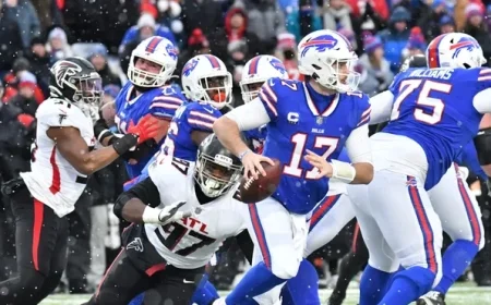 Falcons vs. Bills live updates: Monday Night Football showdown kicks off under the lights in Atlanta
