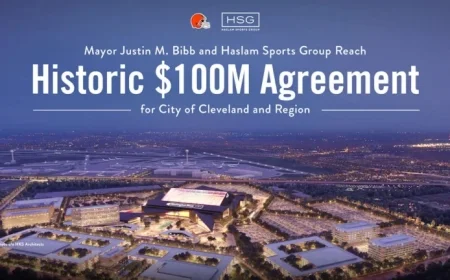 Mayor Bibb, Haslam Sports Ink Historic $100M Deal for Cleveland Region