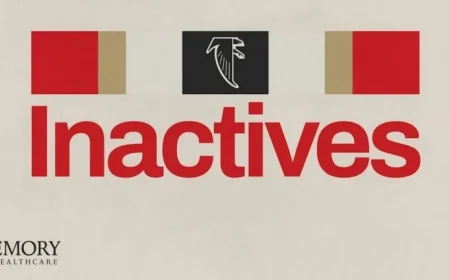 Atlanta Falcons Announce Inactives for Monday Night Clash with Buffalo Bills