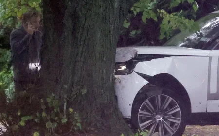 Alec Baldwin Crash Today: Stephen Baldwin at the Scene as Range Rover Sustains Heavy Damage — Weather, Route, and Investigation Status