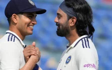 India Secures Test Series Sweep with Rahul’s Unbeaten 58 Against West Indies