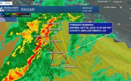 Storm Moves South Bringing Heavy Rain and Strong Wind Alerts Overnight