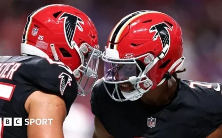 Falcons Dominate Bills 24-14; Commanders Edge Past Bears 25-24