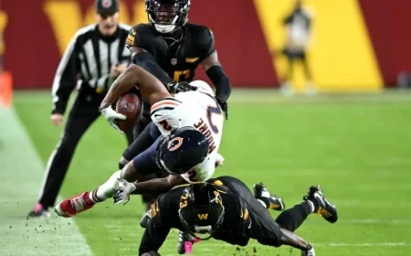 Bears’ D.J. Moore Hospitalized Post-Game for Precautionary Evaluation