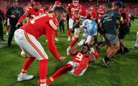 NFL Suspends Lions’ Brian Branch for Slapping Chiefs’ JuJu Smith-Schuster