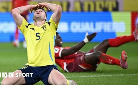 Sweden’s World Cup Hopes Falter with 0-2 Loss to Switzerland