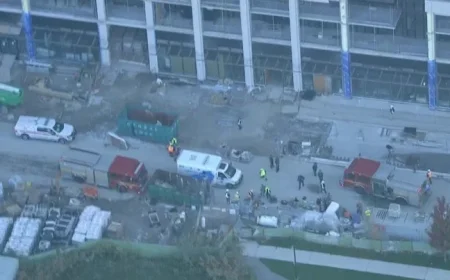 North York Construction Site Fire Injures Six, Natural Gas Involved