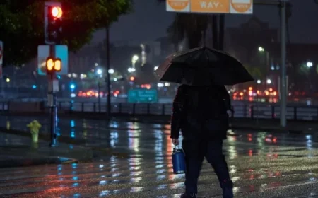 California Faces Heavy Rain and Potential Mudslides from Storm