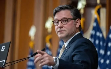 House Speaker Mike Johnson Predicts Imminent Government Shutdown