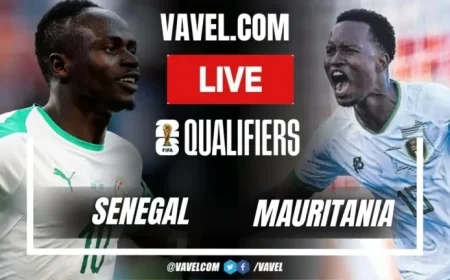 Live Updates: Senegal Faces Mauritania in 2026 World Cup Qualifiers