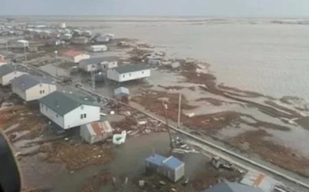 Storm Ravages Two Alaskan Villages, Displacing Over 1,500 Residents