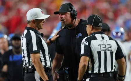 Officials Confirm Illegal Motion Call on Jared Goff’s TD Catch Originated in New York