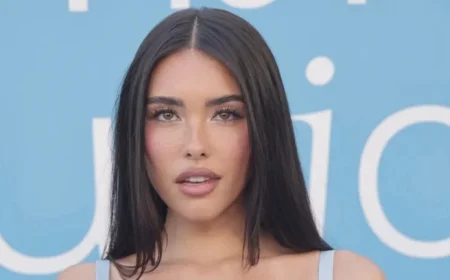 Madison Beer Stuns in All-Black Outfit at Victoria’s Secret Event