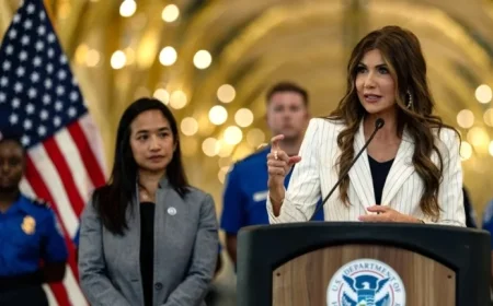 Legal Experts Assert Kristi Noem’s Airport Video Violates Law but Avoids Penalties