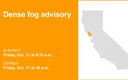 North Bay Interior Valleys Face Dense Fog Advisory Until Friday Morning
