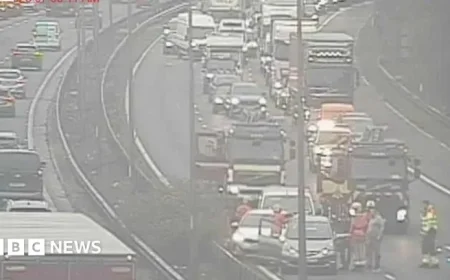 M6 Traffic Resumes After Four-Vehicle Collision in Wigan