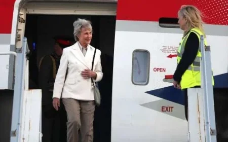 Duchess of Gloucester Arrives in Bermuda