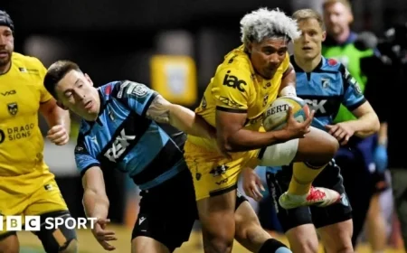 Welsh Derby Showdown: Dragons Face Cardiff in URC Battle