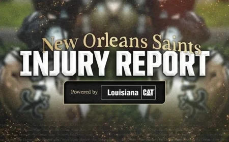 Saints Release 2025 Week 7 Injury Report Ahead of Bears Clash