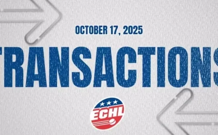 ECHL Announces Player Transactions for October 17