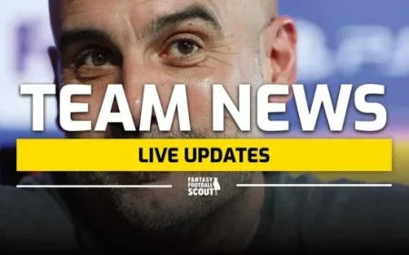 FPL Gameweek 8 Team Updates: Friday’s Live Injury News