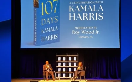 Kamala Harris Visits Durham to Discuss New Memoir ‘107 Days’