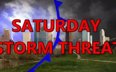 Houston’s Weekend Storm: Timeline and Impact