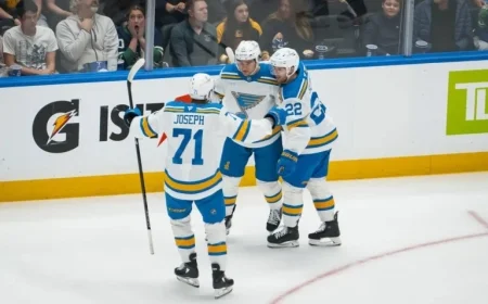 Blues Revamp Lineup Ahead of Saturday’s Game Against Stars