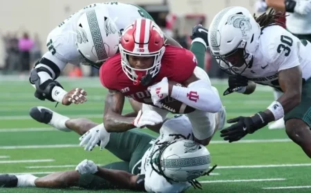 Indiana Dominates Michigan State in 38-13 Victory