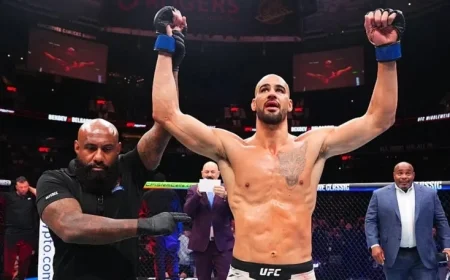 Amsterdam’s Yousri Belgaroui Impresses in UFC Vancouver Debut