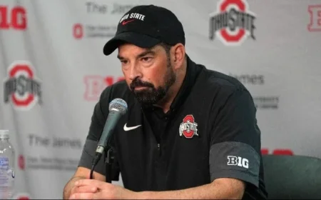 Ryan Day Targets Run Game Improvement, Calls Special Teams Errors “Ridiculous”; Tate Praises Sayin as “Heisman Winner”