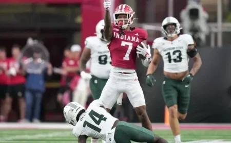 Spartans Find Positives Despite Defeat by Unbeaten Hoosiers