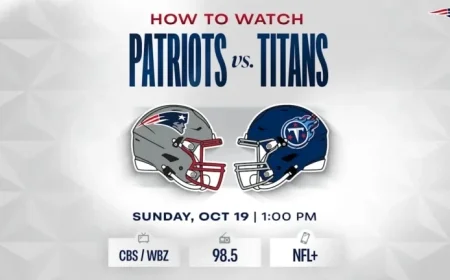 Patriots vs Titans: How to Watch and Listen Live