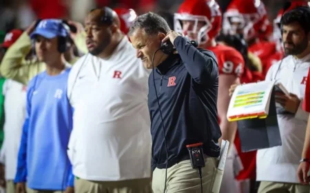 Greg Schiano Reacts to Rutgers’ Defeat Against No. 8 Oregon