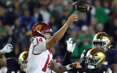 Notre Dame Defeats USC, Diminishing Playoff Hopes