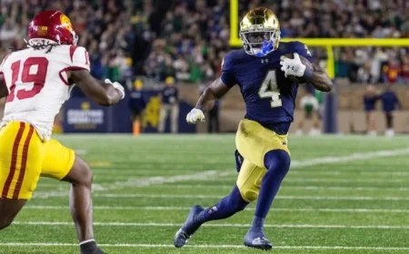 Jeremiyah Love Leads Notre Dame’s Dominant Win over Uncertain USC Rivalry