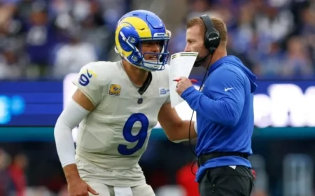 Rams Open with Touchdown after Fourth-Down Play, Roughness Penalty