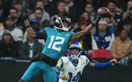 Jaguars’ Travis Hunter Scores First Career Touchdown Against Rams