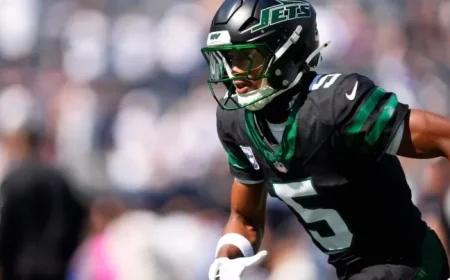 Jets WR Wilson Misses First NFL Game Against Panthers Due to Knee Injury