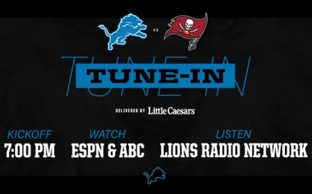 Watch Live: Lions Take on Buccaneers – Detroit Lions Guide