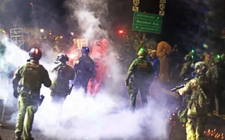 Feds Deploy Tear Gas, Pepper Spray on Hundreds at Portland ICE Protest