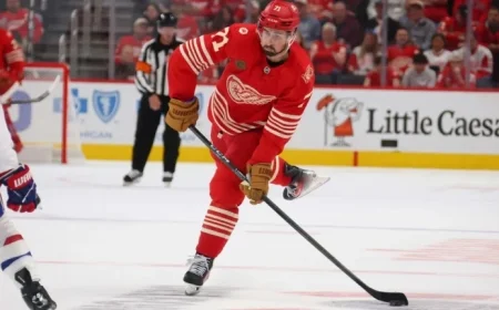 Red Wings Aim to Extend Winning Streak Against Oilers