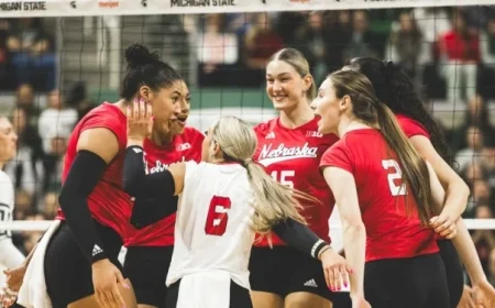 Huskers Dominate Spartans in Sweep – Nebraska Athletics Official