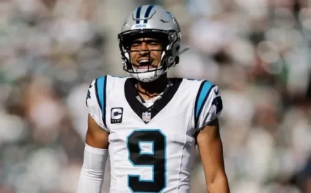 Panthers’ Bryce Young Exits Jets Game with Ankle Injury; Return Uncertain