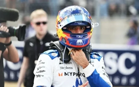 Carlos Sainz Exits U.S. GP Following Kimi Antonelli Collision