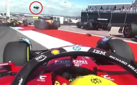 Halo Safety System Shields Hamilton from Debris in Shocking Video